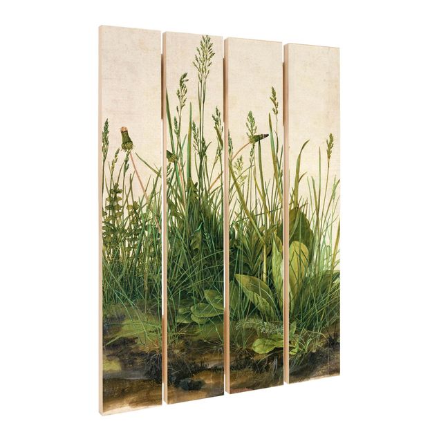 Holzbild - Albrecht Dürer - Das große Rasenstück - Hochformat 3:2