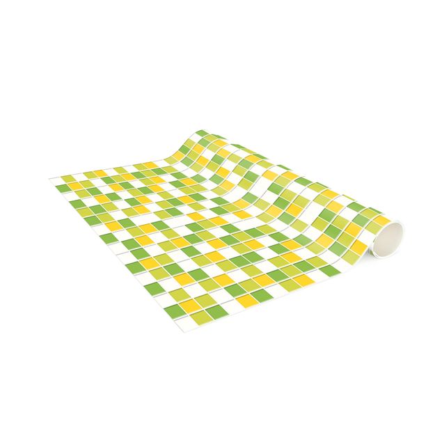 Moderner Teppich Mosaikfliesen Frühlingsset