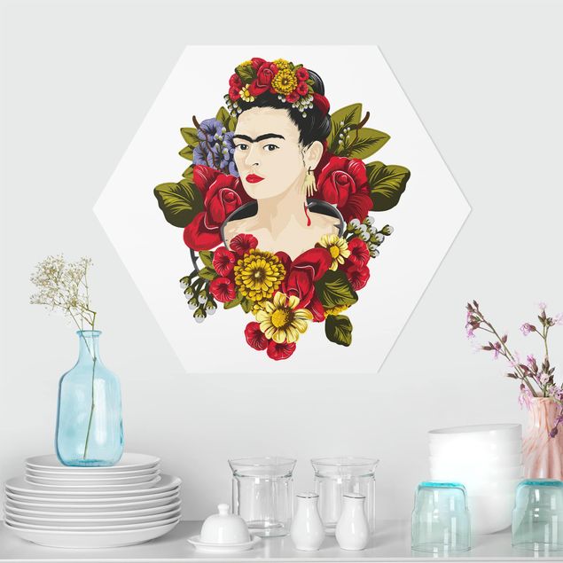 Hexagon Bild Forex - Frida Kahlo - Rosen
