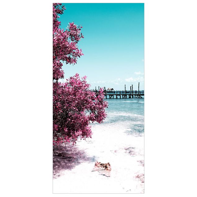 Raumteiler - Paradies Strand Isla Mujeres 250x120cm