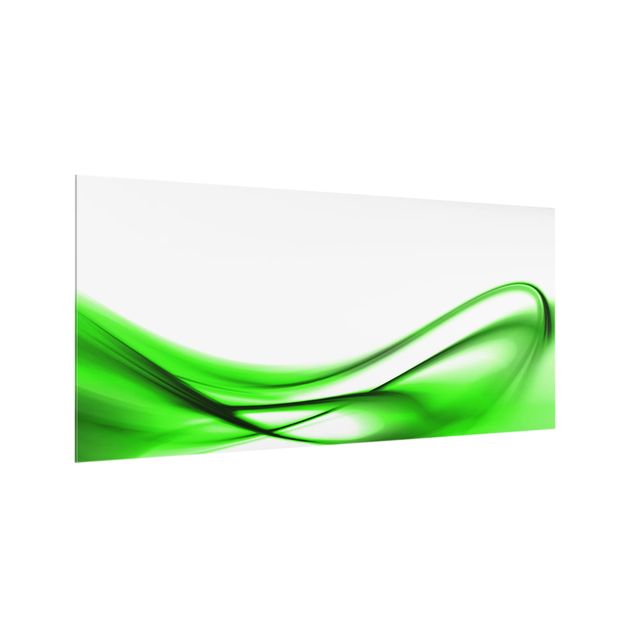 Spritzschutz Glas - Green Touch - Querformat - 2:1