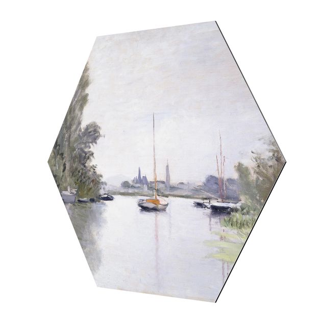 Hexagon Bild Alu-Dibond - Claude Monet - Argenteuil