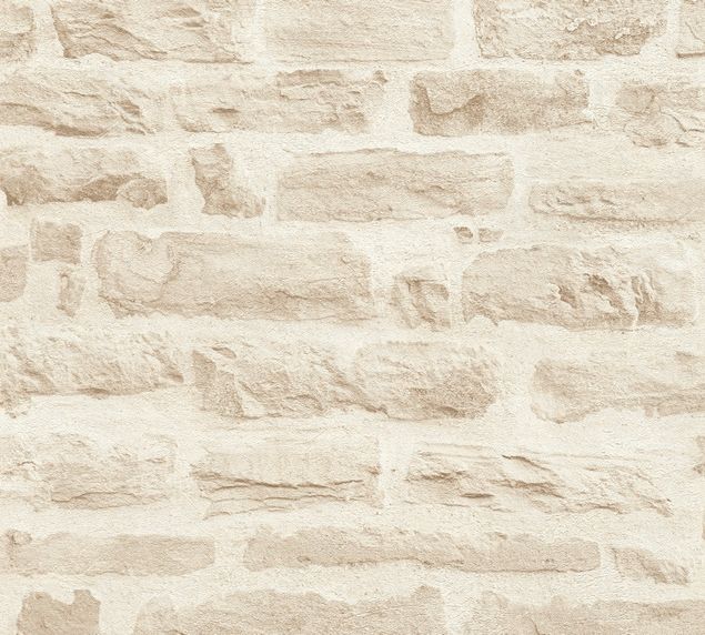 Steinwand Tapete A.S. Création Best of Wood`n Stone 2nd Edition in Beige Creme - 355803