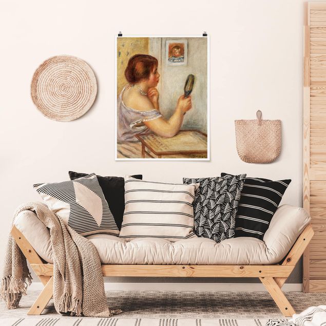 Wand Poster XXL Auguste Renoir - Gabrielle mit Spiegel