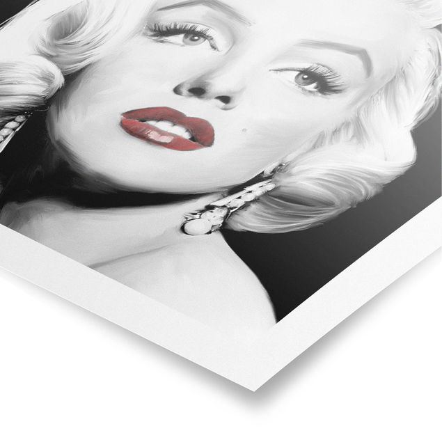 schöne Bilder Marilyn mit Ohrschmuck