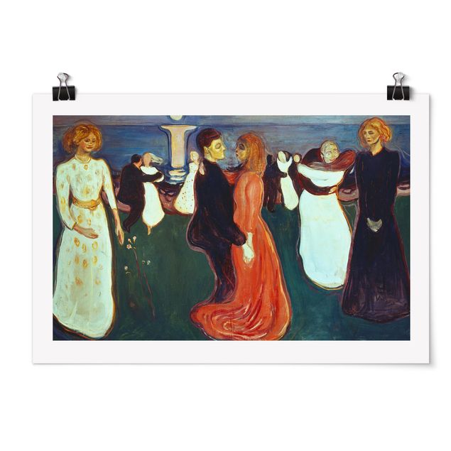 Moderne Poster Edvard Munch - Der Tanz des Lebens