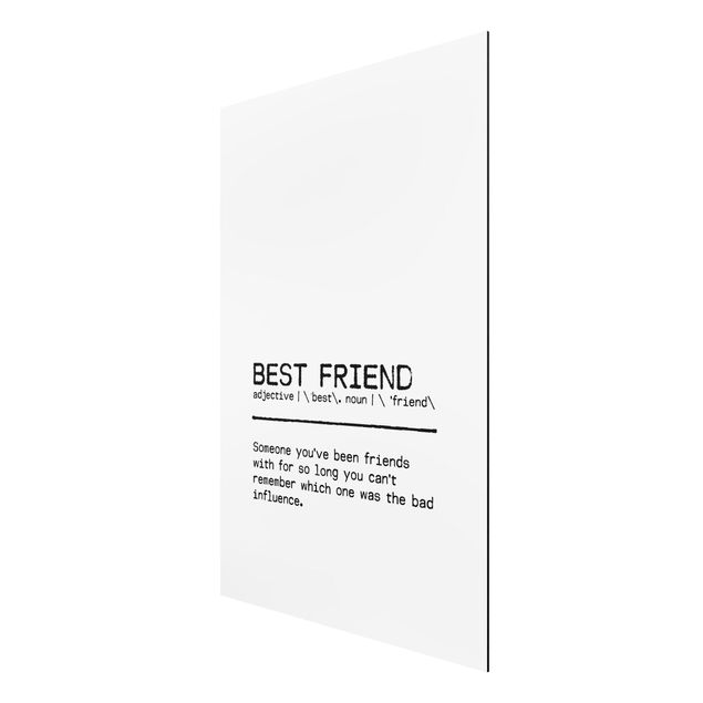 Alu-Dibond - Definition Best Friend - Querformat