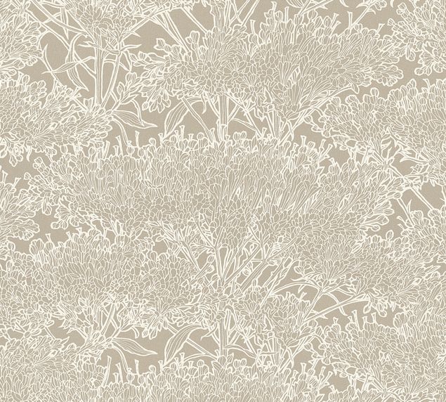 Muster Tapete Architects Paper Absolutely Chic in Metallic Grau Beige - 369724