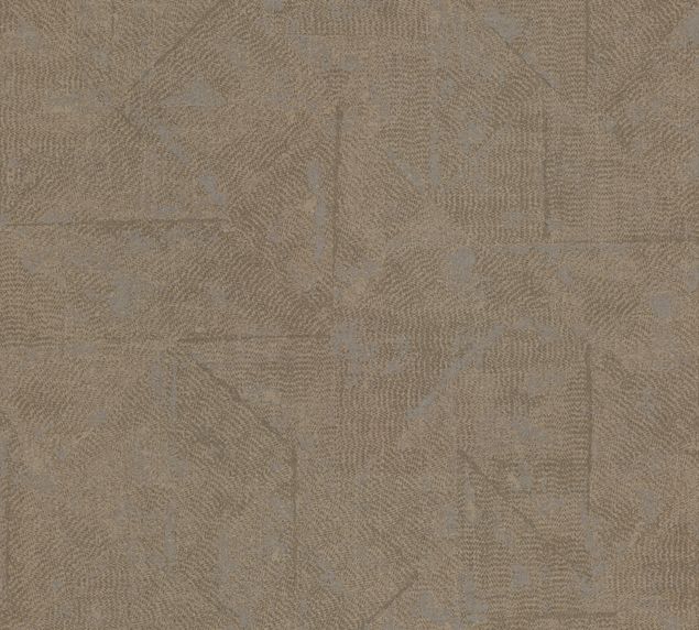 Muster Tapete Architects Paper Absolutely Chic in Metallic Braun Grau - 369748