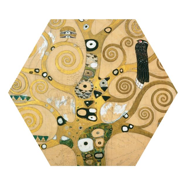 Alu Dibond Bilder Gustav Klimt - Der Lebensbaum