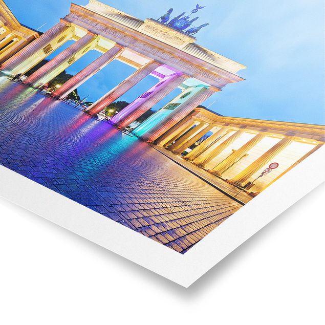 Poster kaufen Erleuchtetes Brandenburger Tor