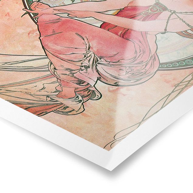 Poster - Alfons Mucha - Vier Künste - Die Malerei - Hochformat 3:2