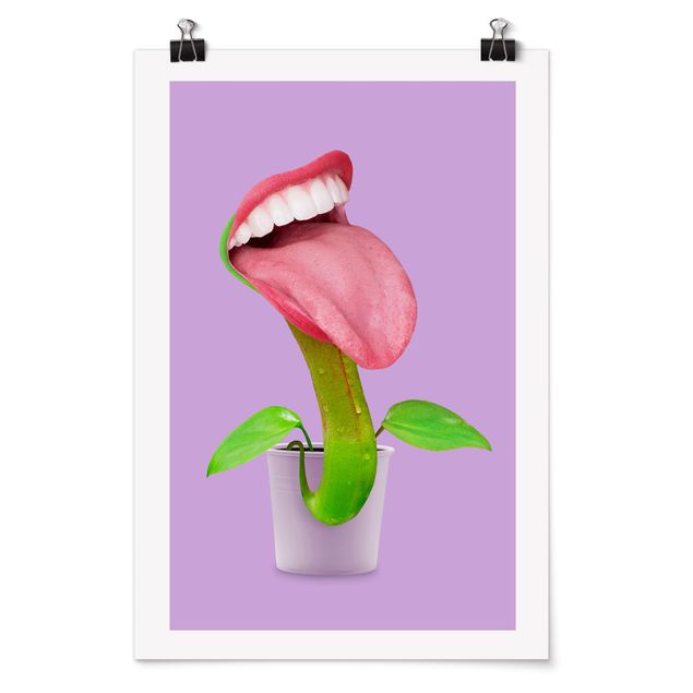 Jonas Loose Prints Fleischfressende Pflanze mit Mund