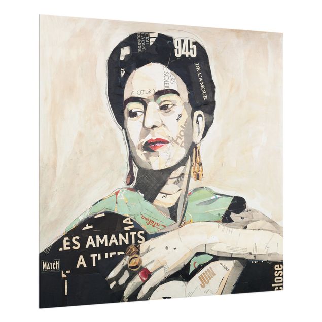 Spritzschutz Frida Kahlo - Collage No.4