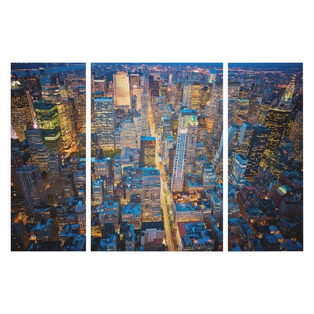 Leinwandbild 3-teilig - Midtown Manhattan - Triptychon