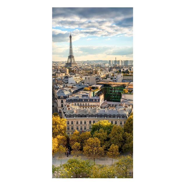 Magnettafel - Nice day in Paris - Panorama Hochformat