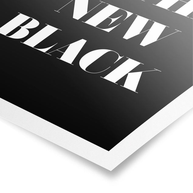 Poster - Love is the new black - Hochformat 3:4