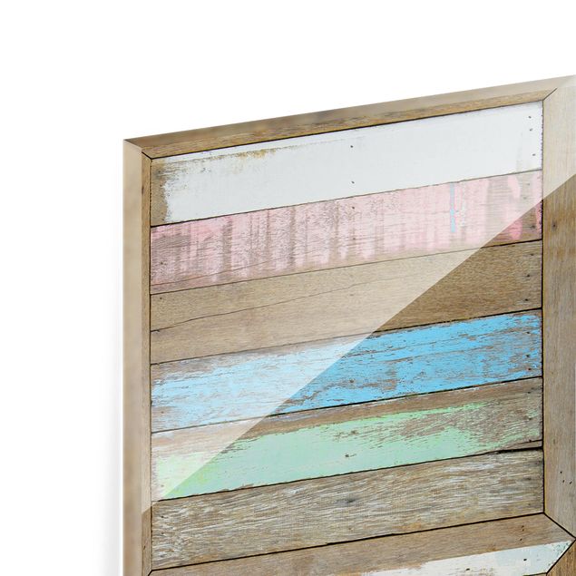Glas Spritzschutz - Rustic Timber - Quadrat - 1:1