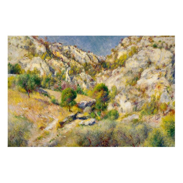 Magnettafel - Auguste Renoir - Felsen bei Estaque - Memoboard Querformat 2:3