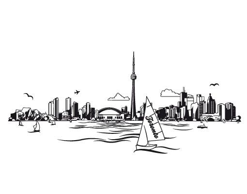 Wandtattoo Skyline No.EK156 Toronto Skyline