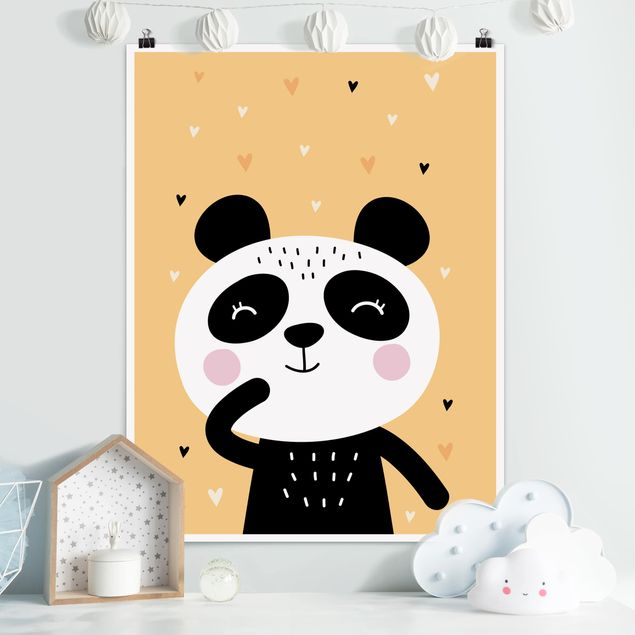 XXL Poster Der glückliche Panda