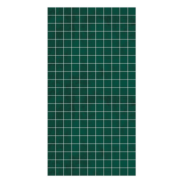 Duschrückwand - Mosaik Beton Fliesen - Grün
