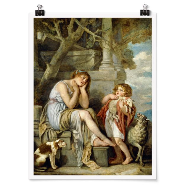 Poster kaufen Jean Baptiste Greuze - L'Agneau Chéri