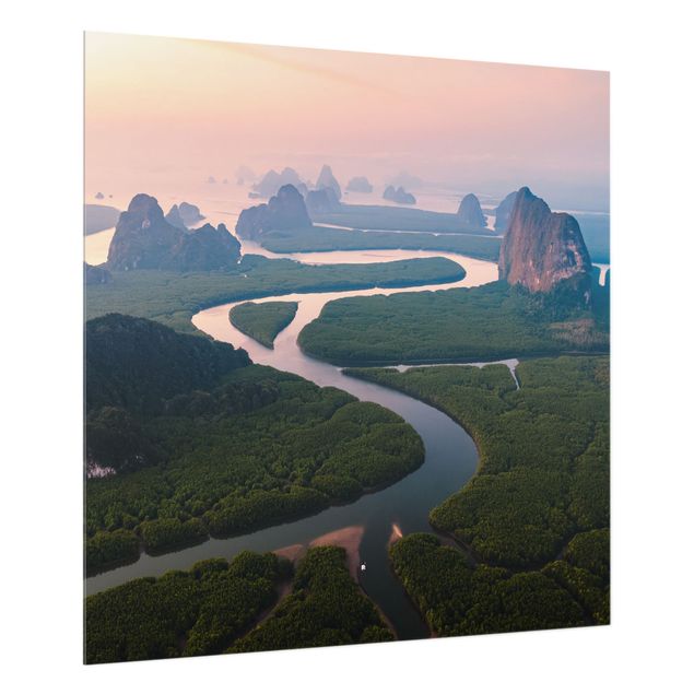 Matteo Colombo Kunstdrucke Flusslandschaft in Thailand