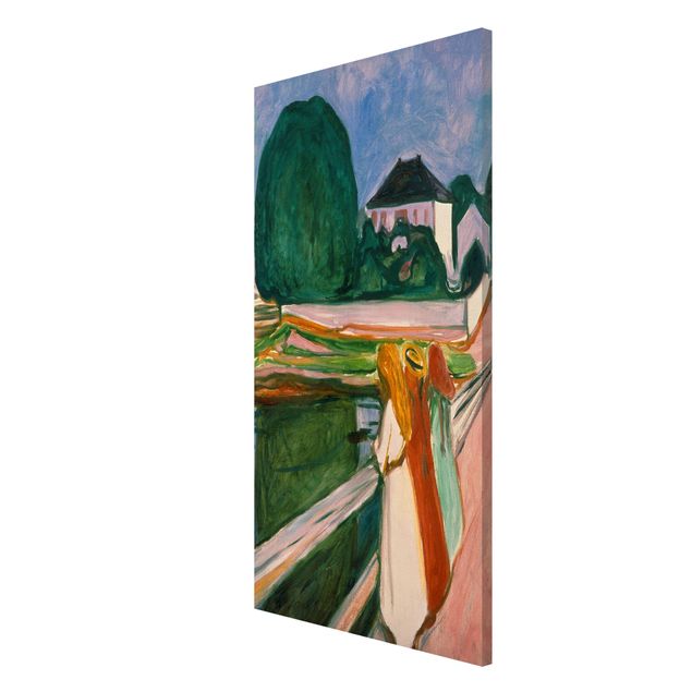Magnettafeln Natur Edvard Munch - Weiße Nacht