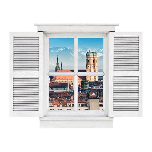 Wandtattoo Skyline Flügelfenster München