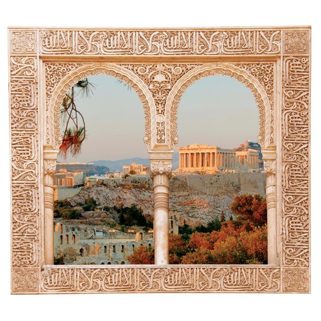 Wandtattoo Verziertes Fenster Akropolis