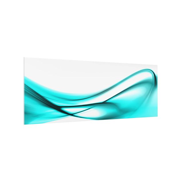 Spritzschutz Glas - Turquoise Design - Panorama - 5:2