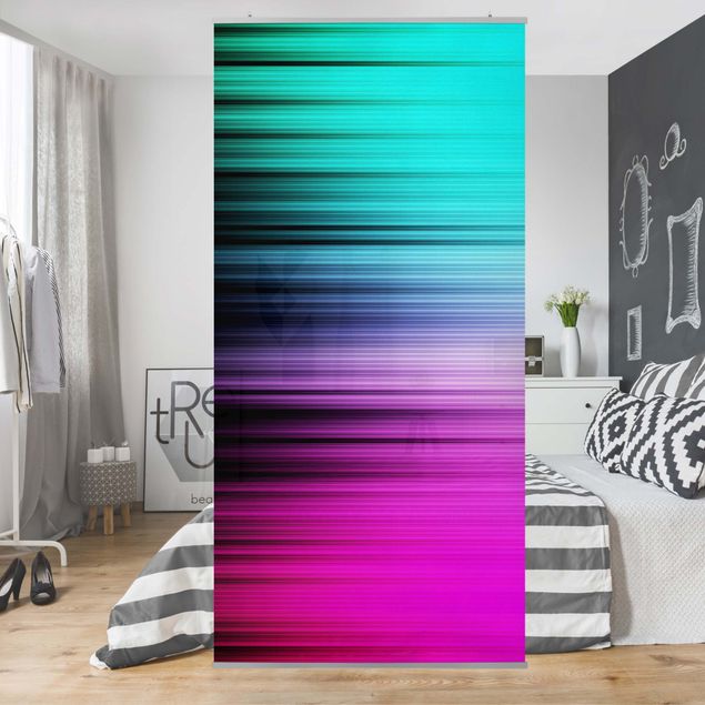 Raumteiler Muster Rainbow Display