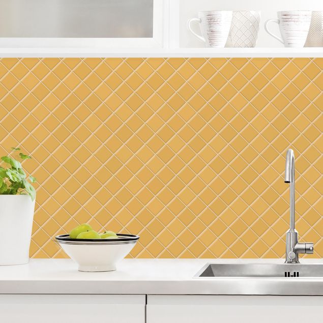 Platte Küchenrückwand Mosaik Fliesen - Orange