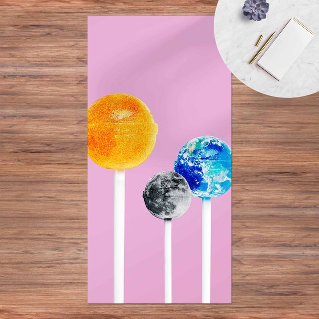 Teppich Outdoor Lollipops mit Planeten