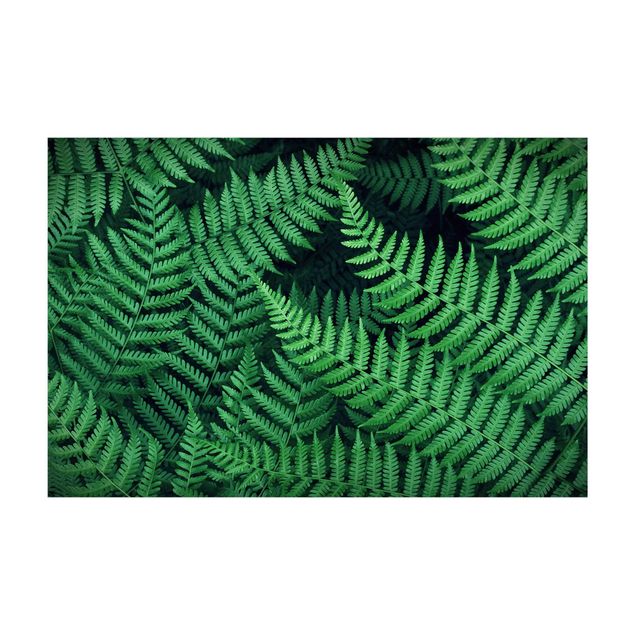Teppich grün Farn