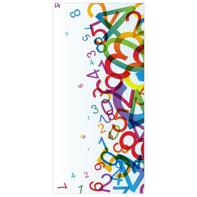 Raumteiler - Colourful Numbers 250x120cm