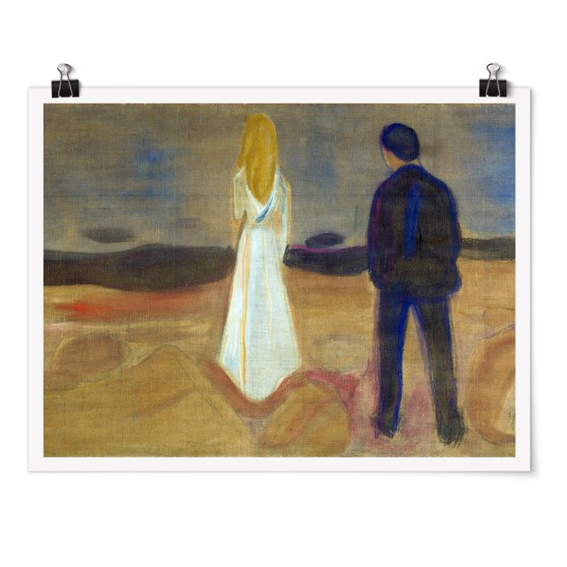 Moderne Poster Edvard Munch - Zwei Menschen