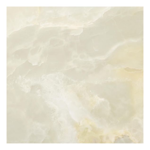 Glas Spritzschutz - Ony: Marmor Creme - Quadrat - 1:1