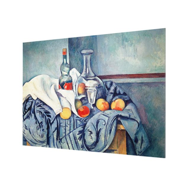 Glas Spritzschutz - Paul Cézanne - Stillleben Pfirsiche - Querformat - 4:3