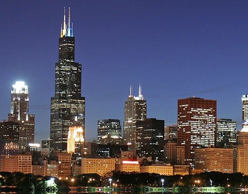 Fliesenbilder Chicago Reflection