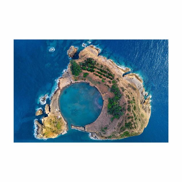 Große Teppiche Luftbild - Die Insel Vila Franca do Campo