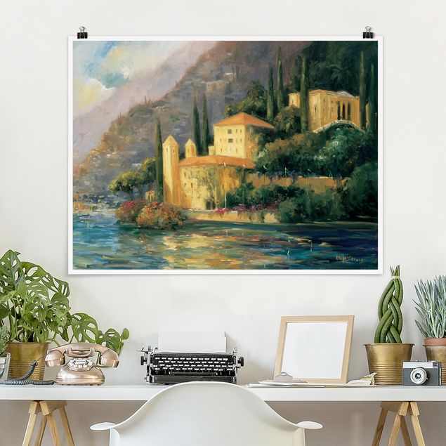 XXL Poster Italienische Landschaft - Landhaus
