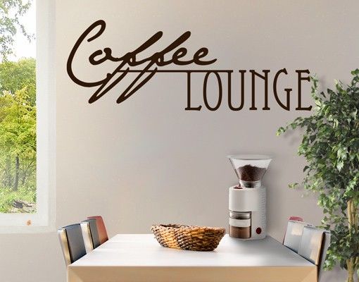 Wandtattoo Sprüche - Wandworte No.CA27 Coffee Lounge