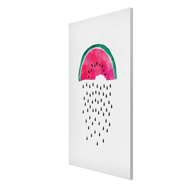 Magnettafel - Wassermelonen Regen - Hochformat 3:4