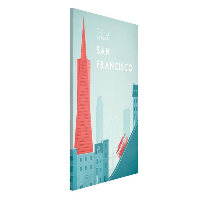 Magnettafeln Syklines Reiseposter - San Francisco
