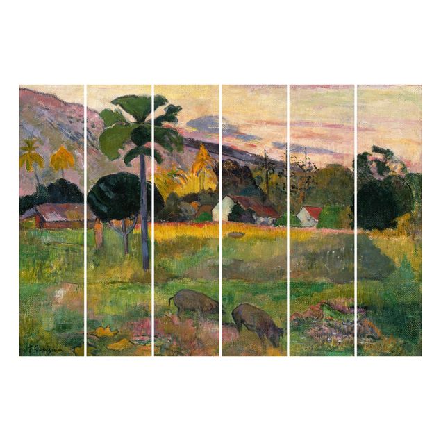 Schiebegardinen Set - Paul Gauguin - Haere mai (Komm her) - Flächenvorhänge