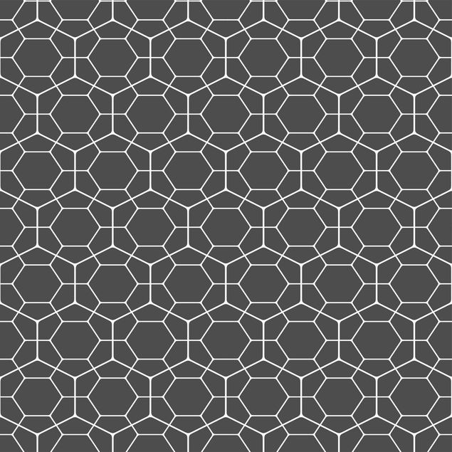 Möbelfolie Muster - Geometrisches Diamant Wabenmuster anthrazit