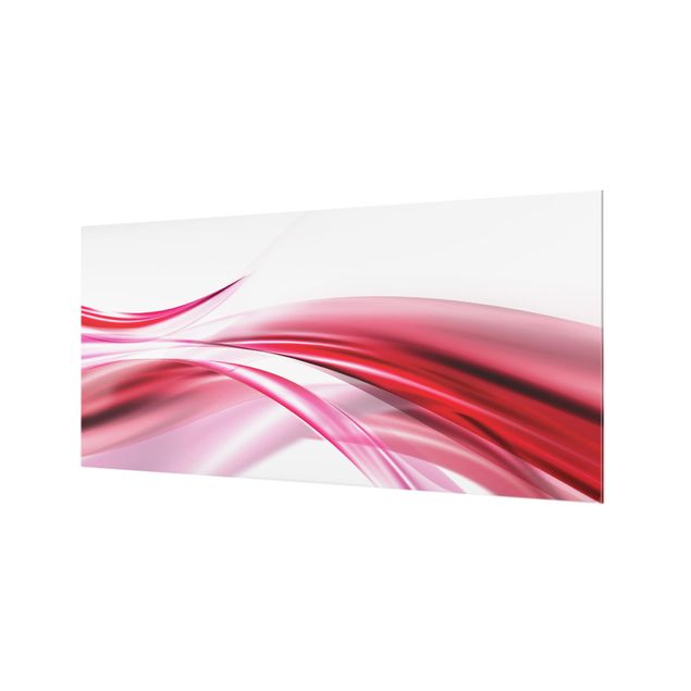 Spritzschutz Glas - Pink Dust - Querformat - 2:1