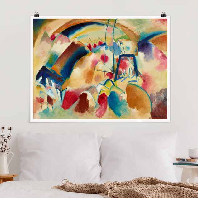 Bilder Expressionismus Wassily Kandinsky - Landschaft mit Kirche